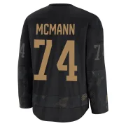Premium Bobby McMann Black Seattle Kraken 2024 Military Appreciation Practice Jersey - Men's