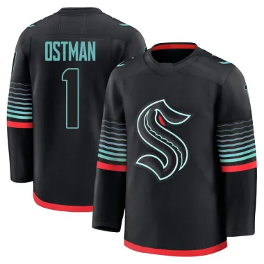 Premium Victor Ostman Black Seattle Kraken Alternate Jersey - Men's